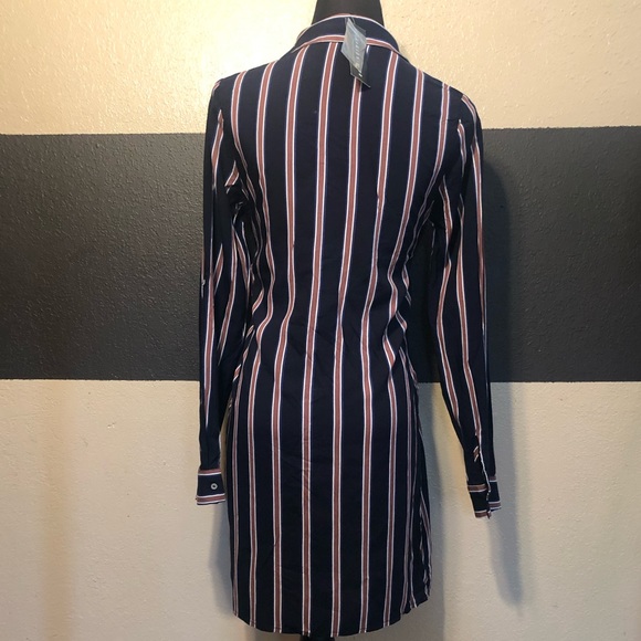 Own Amusement Striped Shirt Dress - Picture 5 of 5